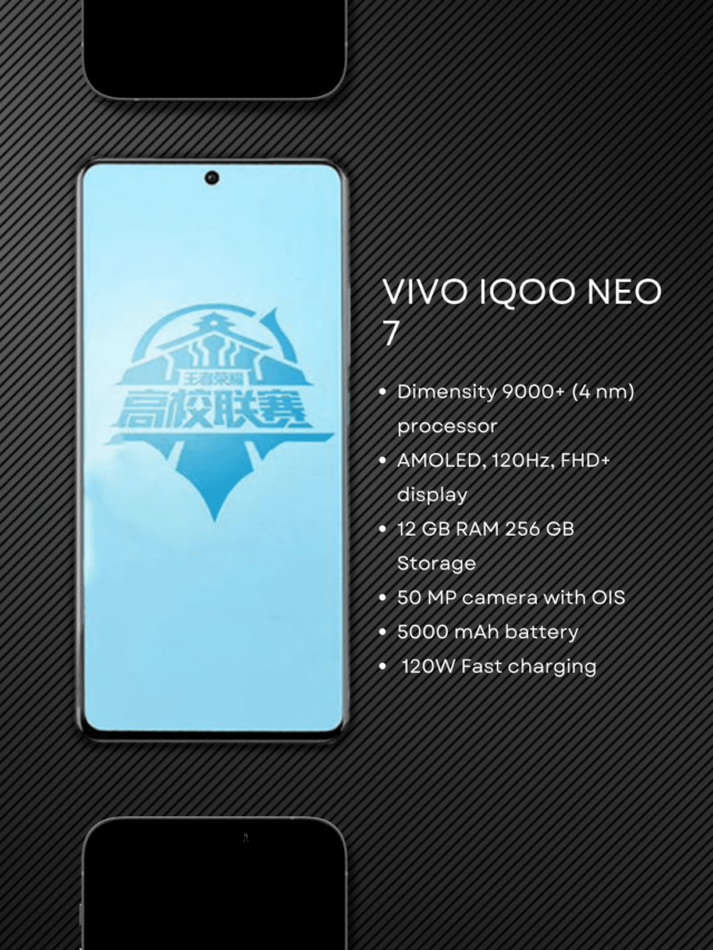 Vivo iQOO Neo 7 key spec